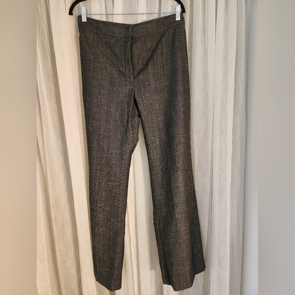 Kasper Women's Charcoal Denim Pantsuit Size 16 Business White Topstitch NWT - Picture 11 of 16